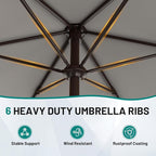 7.5FT Patio Umbrella Table Market Umbrella - Image 3