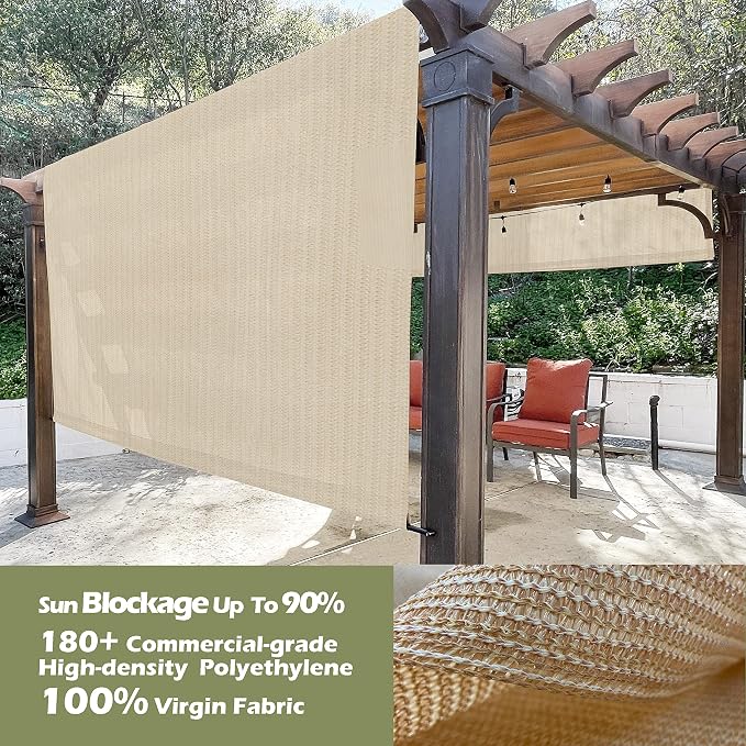 Alion Home Custom HDPE Permeable Canopy Sun Shade Cover Replacement - Image 3