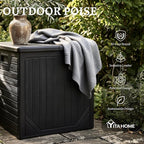 YITAHOME 150 Gallon Large Outdoor Storage Box w/Double Wall | Waterproof Deck - Image 9