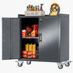 GAIOUS 35.6'' Tall Metal Garage Storage Cabinet by GAIOUS