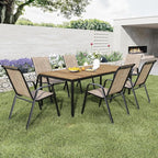 Patio Dining Chairs Set of 4 Outdoor Stackable Dining Chairs - Image 9