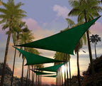 Amgo Custom Size 4' x 4' x 4' Green Triangle Sun Shade Sail UPF50+ AGTAPT10 by Amgo