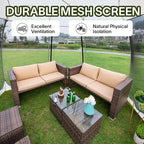 Alvantor Pop Up Screen House Tent, Instant Outdoor Gazebo - Image 4
