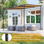 10x10 Lean to Pergola Outdoor Gazebo - Image 7