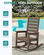 SERWALL HDPE Outdoor Rocking Chair - Image 4