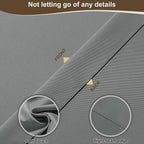 Outdoor Curtains for Patio Waterproof Rod Pocket 8 Pcs 54x84 Inch Grey | - Image 5