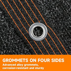 90% Shading Rate 12'x20' Black Shade Cloth, UV Resistant Durable Mesh Tarp - Image 5