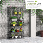 GIOTORENT Plant Stand Indoor Outdoor, 4-Tier Heavy Duty Metal Shelves, Display - Image 5