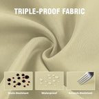 Set of 2 Outdoor Curtains for Patio Waterproof, Breathable Grommet Panels for - Image 6