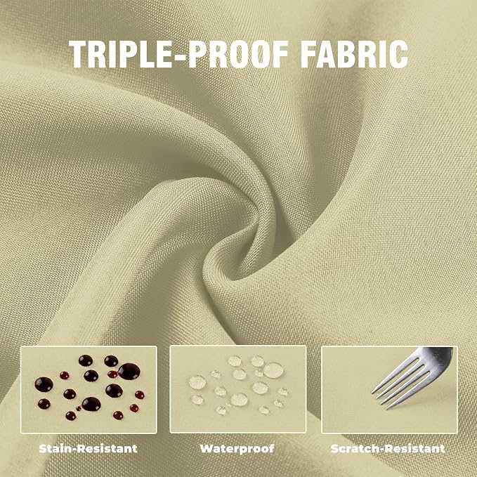 Set of 6 Outdoor Curtains for Patio Waterproof, Breathable Grommet Panels for - Image 6