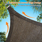 Shade&Beyond Custom Sun Shade Sail 5'x6'x7.8' Triangle Sun Sail Shades Patio UV - Image 5