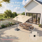 Deconk 10' X 13 'Patio Umbrella - Image 8