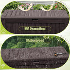 Devoko 125 Gallon Outdoor Storage Box, Waterproof Resin Deck Box | - Image 5