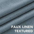 H.VERSAILTEX Linen Blackout Curtains 72 Inches Long 100% Blackout Thermal - Image 4