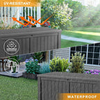 150 Gallon Outdoor Storage Box Waterproof UV-Resistant Deck Box | Resin storage - Image 6
