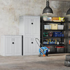 EHHLY Heavy Duty Tall Storage Cabinet Outdoor Weatherproof, 28 Cuft Garage - Image 7