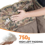 Oversized Camping Chair, Padded Camping Chairs Support 450LBS, Camouflage | - Image 7