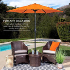 Best Choice Products 7.5ft Heavy-Duty Round Outdoor Market Table Patio Umbrella - Image 3