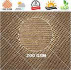 Royal Shade 7' x 21' Custom Size Brown Rectangle Sunshade Sail - Image 8