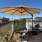 PURPLE LEAF Patio Outdoor Umbrella 11 Feet Round by PURPLELEAF