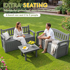 Greesum 80 Gallon Storage Bench Outdoor Deck Box - Image 7