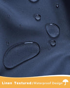 HolidayIdeas Outdoor Curtains for Patio Waterproof 4 Pcs 54x108 Inch Navy | - Image 2