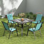 Patio Dining Chairs Set of 4 Outdoor Stackable Dining Chairs - Image 9