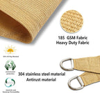 Tronssien Rectangle 6'x10' Sun Shade Sail, 95% UV Blockage Canopy Awning - Image 4