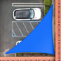 Royal Shade 7' x 7' x 9.9' Blue Right Triangle Sun Shade Sail Order to Make by RoyalShade