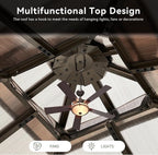 Aoxun 8'x8' Hardtop Gazebo - Image 9