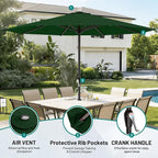 12 FT Patio Umbrella for Outdoor, Outdoor Table Umbrella - Image 2