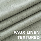 H.VERSAILTEX Blackout Curtains Linen Curtains 120 inches Long 100% Black Out - Image 4