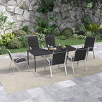 Amopatio Patio Chairs Set of 6, Stackable Outdoor Dining Chairs - Image 6