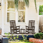 LUE BONA Outdoor Rocking Chairs Set of 2, Weather Resistant HDPS Poly Rocker - Image 5