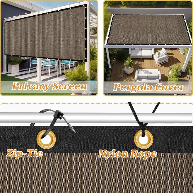 Shade&Beyond Customized Size 17' X 17' Shade Cloth - Image 4