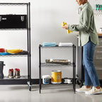Amazon Basics 3-Shelf Adjustable Heavy Duty Steel Wire Rack Storage Shelving - Image 2