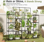 GENTINGBRO Metal Plant Stand Outdoor 63" Tall Plant Shelf - Image 3