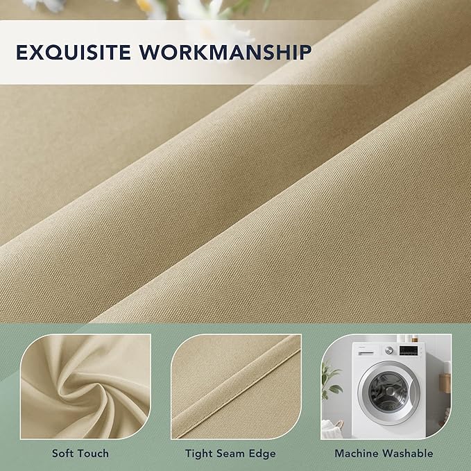 Outdoor Curtains for Patio Waterproof, 8 Drape Panels, Sun Shades | Privacy & - Image 5
