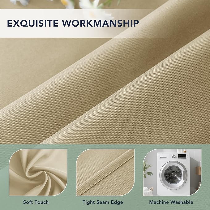 Outdoor Curtains for Patio Waterproof, 6 Drape Panels | Privacy & Weatherproof - Image 5