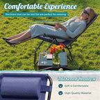Homall Zero Gravity Chair Patio Folding Lawn Outdoor Lounge Gravity Camp - Image 5