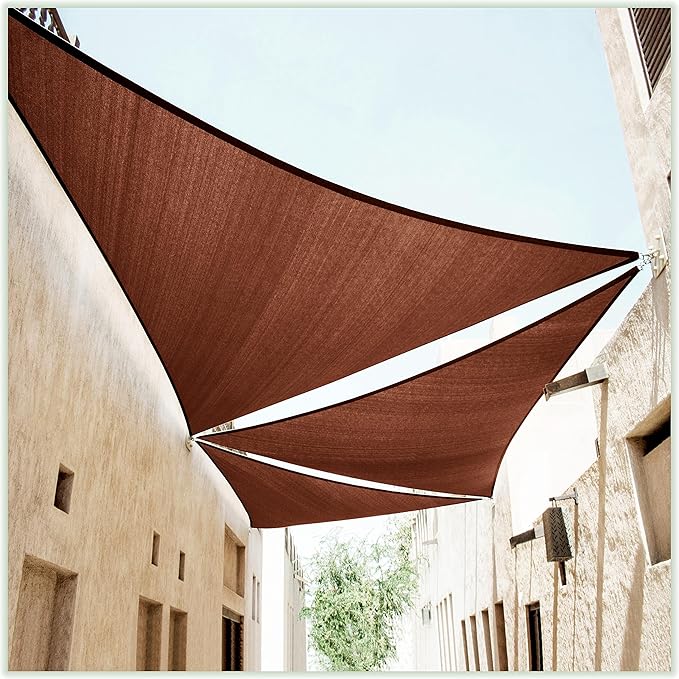 ColourTree CTAPRT16 Custom Size Order to Make 13' x 16' x 20.6' Brown Right by ColourTree