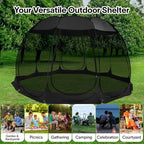 Alvantor Pop Up Screen House Tent, Instant Outdoor Gazebo - Image 8