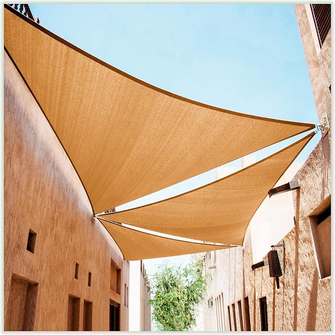 ColourTree Custom Size Order to Make Sun Shade Sail Canopy Mesh Fabric UV Block by ColourTree