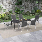 Amopatio Patio Chairs Set of 6, Stackable Outdoor Dining Chairs - Image 6