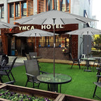 9' Outdoor Patio Umbrella, Outdoor Table Umbrella, Yard Umbrella, Market - Image 6