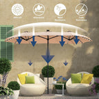 HERA'S PALACE 13 ft Patio Umbrella - Image 5
