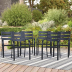 Patio Dining Chairs Set of 6, Metal Patio Furniture Set by Home