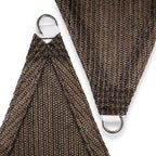 Amgo Custom Size 8' x 8' x 8' Brown Triangle Sun Shade Sail UPF50+ AGTAPT12 - Image 8
