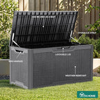 YITAHOME 100 Gallon Large Resin Deck Box Outdoor Storage Boxes - Image 5