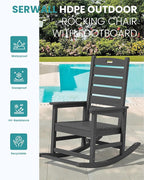 SERWALL HDPE Outdoor Rocking Chair - Image 4